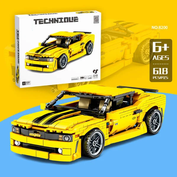Technical 1:18 Scale Model Building Block America Vehicle Muscle Sport Car Camaroes Bricks Pull Back Toys Collection For Gifts
Technical 1:18 Scale Model Building Block America Vehicle Muscle Sport Car Camaroes Bricks Pull Back Toys Collection For Gifts
