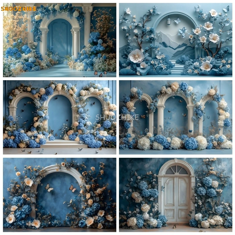 Abstract Blue Gradient Flowers Arch Photography Backdrop Kids Adult Art Portrait Baby Birthday Party Decor Photo Background Prop
Abstract Blue Gradient Flowers Arch Photography Backdrop Kids Adult Art Portrait Baby Birthday Party Decor Photo Background Prop