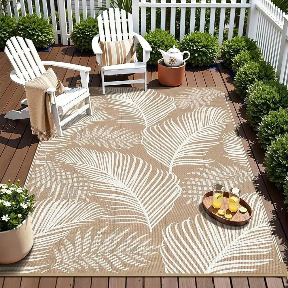 Outdoor Rug 5x8, Reversible Plastic Straw Patio Camping Rug, Indoor Outdoor RV Mat Carpet For Deck, Camper, Porch, Balcony, Bac
Outdoor Rug 5x8, Reversible Plastic Straw Patio Camping Rug, Indoor Outdoor RV Mat Carpet For Deck, Camper, Porch, Balcony, Bac
