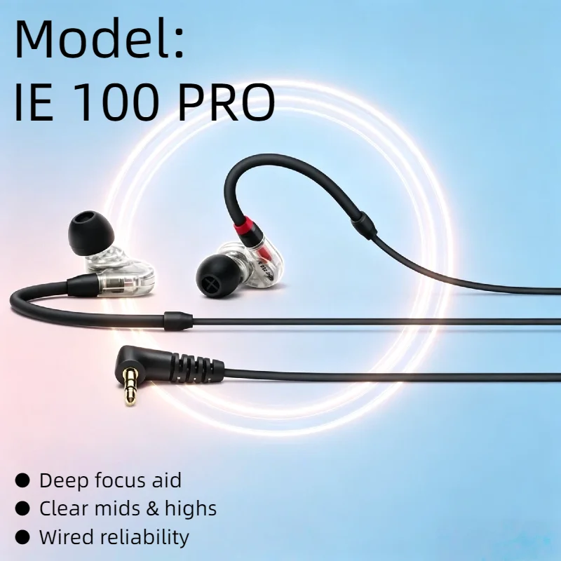 Original IE 100 PRO Wired In-ear Monitor Dynamic Driver Full Spectrum Sound Passive Noise Cancelling 2026 Black Stage Studio
Original IE 100 PRO Wired In-ear Monitor Dynamic Driver Full Spectrum Sound Passive Noise Cancelling 2026 Black Stage Studio