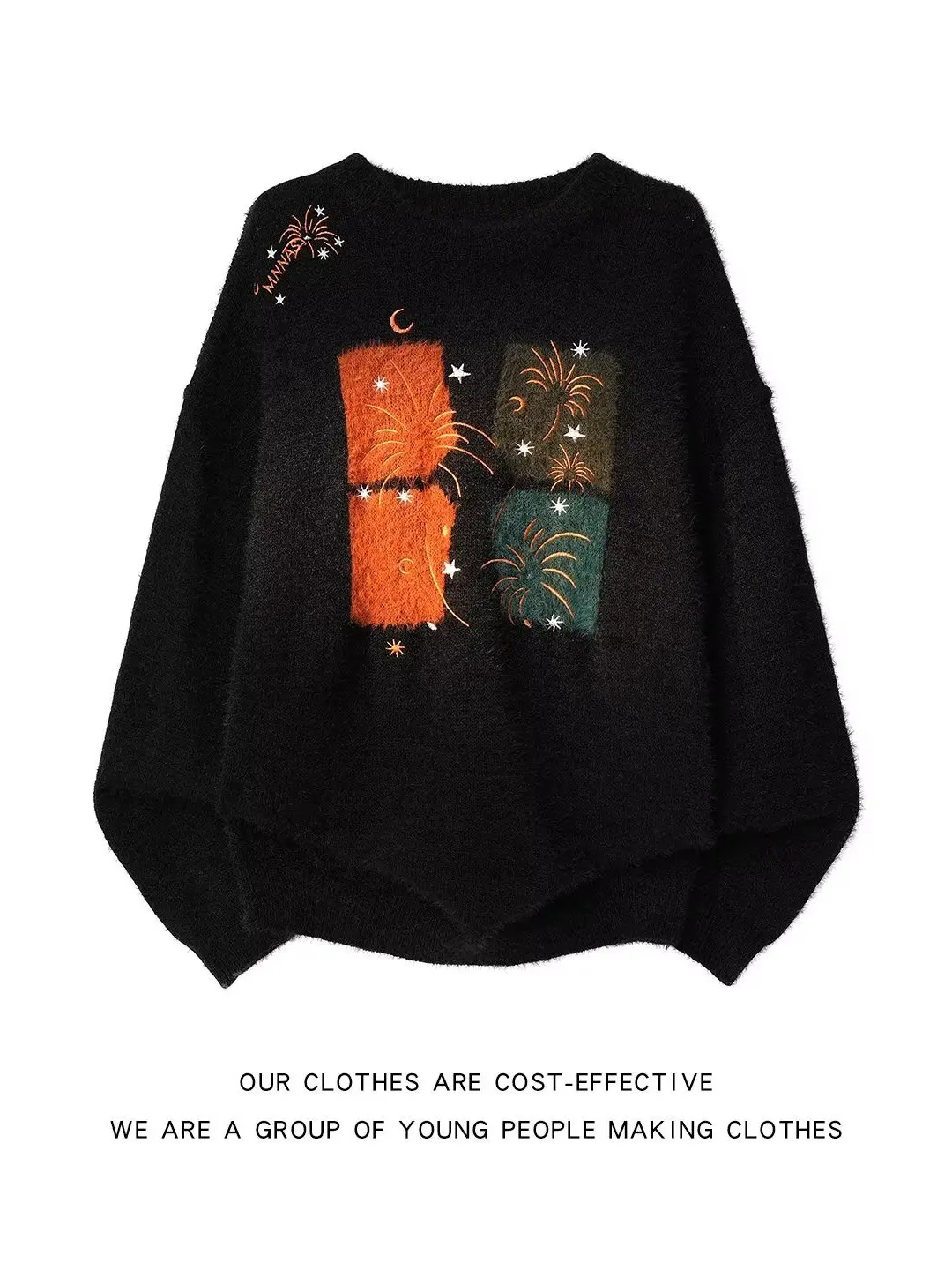 American Retro round Ne Knitwear Men's Loose Couple Sweater New Sle Overhead irt Casual Soft Long Sve Winter Faion
American Retro round Ne Knitwear Men's Loose Couple Sweater New Sle Overhead irt Casual Soft Long Sve Winter Faion