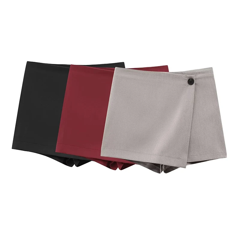 YENKYE 2025 Women Solid Wrap Shorts Skirts Vintage Side Zipper High Waist Office Ladies Elegant Short Pants pantalones cortos
YENKYE 2025 Women Solid Wrap Shorts Skirts Vintage Side Zipper High Waist Office Ladies Elegant Short Pants pantalones cortos