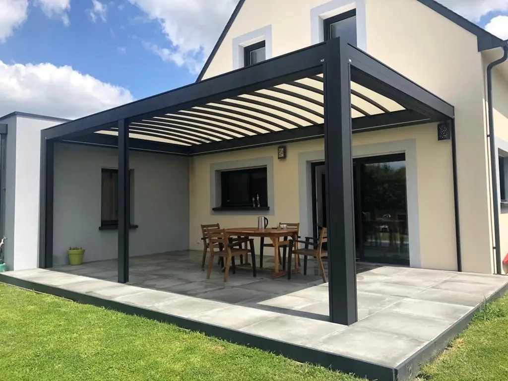 Outdoor Motorized Bioclimatic Gazebo Garden Buildings Pavilion Motorized Adjustable Aluminum Louver Roof Pergola with LED Lights
Outdoor Motorized Bioclimatic Gazebo Garden Buildings Pavilion Motorized Adjustable Aluminum Louver Roof Pergola with LED Lights