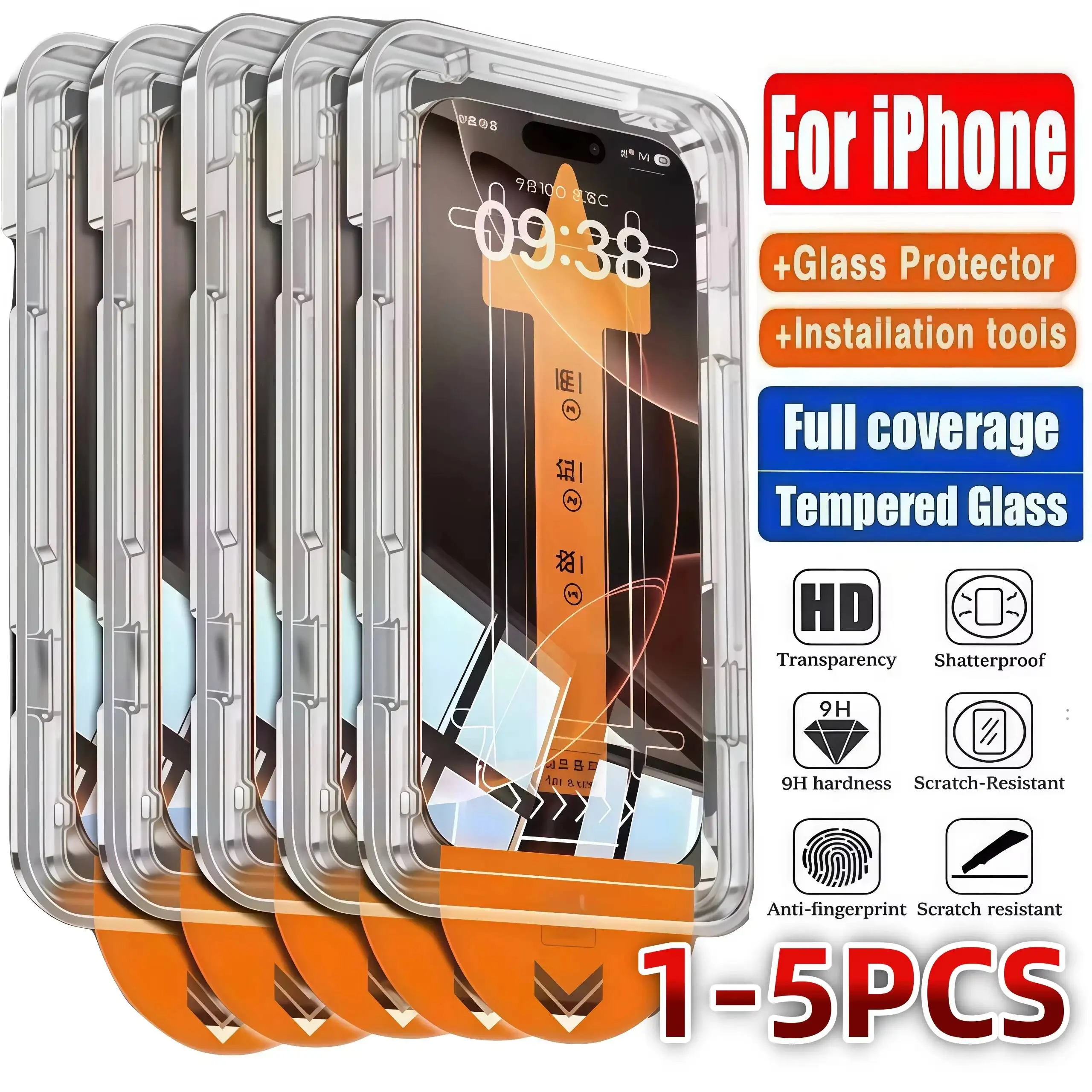 HD Clear Screen Protector For Iphone 16 17 Air 15 14 11 Pro Max 16E 7 8 Plus SE 13 12 Mini XR XS X Tempered Glass
HD Clear Screen Protector For Iphone 16 17 Air 15 14 11 Pro Max 16E 7 8 Plus SE 13 12 Mini XR XS X Tempered Glass