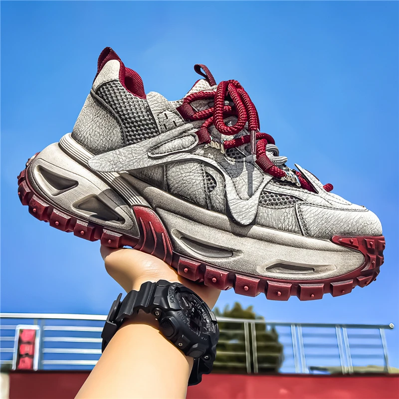 Men's Shoes Autumn Mesh Breathable Sports Shoes Lace Up Casual Thick Sole Height Increasing Wear-resisting Comfort Sneakers
Men's Shoes Autumn Mesh Breathable Sports Shoes Lace Up Casual Thick Sole Height Increasing Wear-resisting Comfort Sneakers