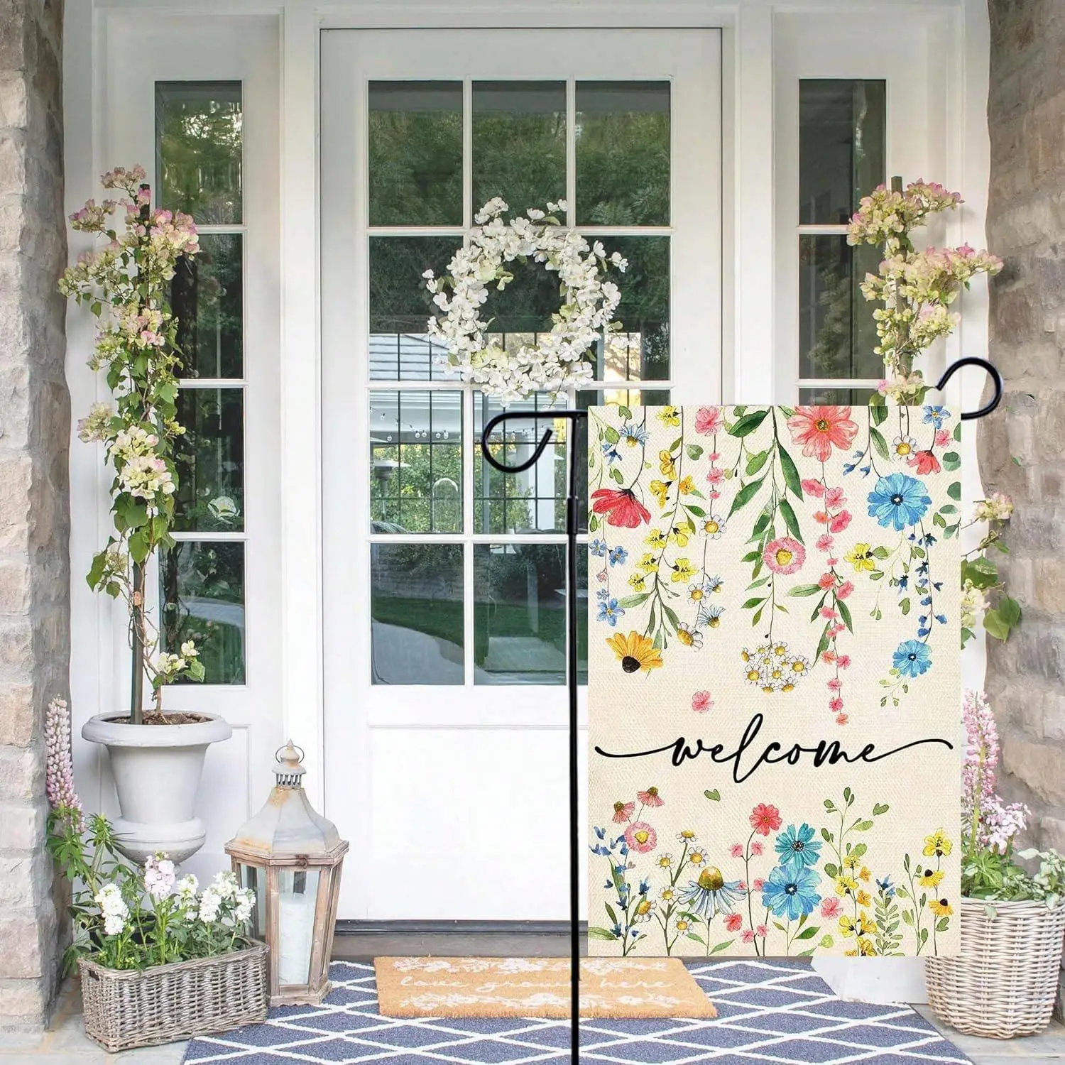 Welcome Flag Floral Print Minimalist Countryside Double Sided Spring Summer Outdoor Courtyard Yard Lawn Porch Home Decoration
Welcome Flag Floral Print Minimalist Countryside Double Sided Spring Summer Outdoor Courtyard Yard Lawn Porch Home Decoration