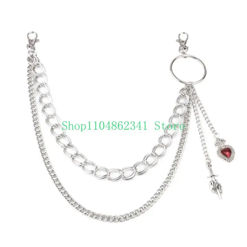 652F Love Heart Pants Chain Multilayered Jeans Chain Elegant Streetwear Waist Decors
652F Love Heart Pants Chain Multilayered Jeans Chain Elegant Streetwear Waist Decors