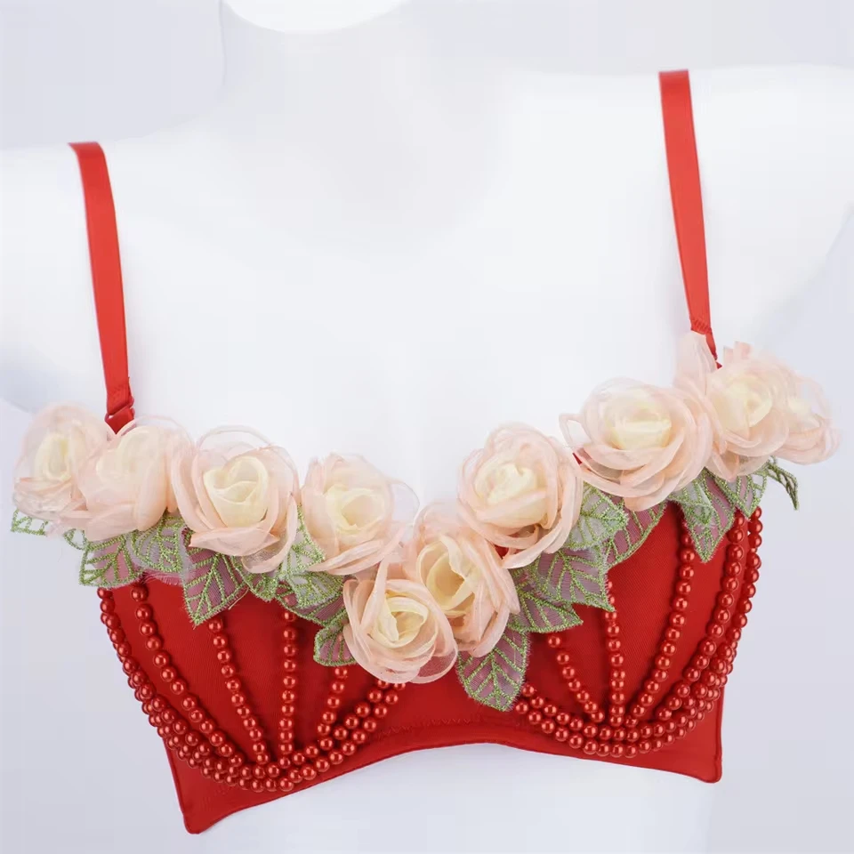 Pure Lust Stage Level Organza Flower Plunge Women Multi-Layer Three-Dimensional Yarn Flower Fishbone Camisole Top
Pure Lust Stage Level Organza Flower Plunge Women Multi-Layer Three-Dimensional Yarn Flower Fishbone Camisole Top