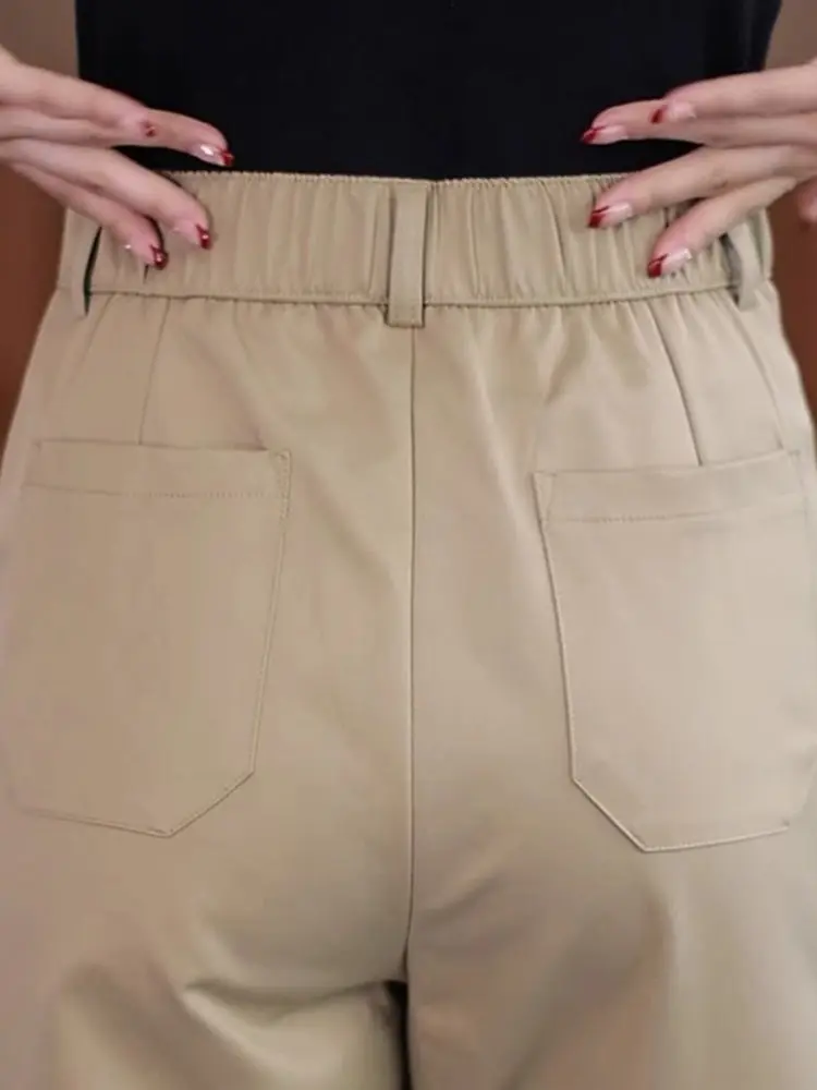 Spring 2026 Women's Straight Leg Pants High Waist Zipper Closure Comfortable Wide Hips Concealing Smocking Trousers
Spring 2026 Women's Straight Leg Pants High Waist Zipper Closure Comfortable Wide Hips Concealing Smocking Trousers