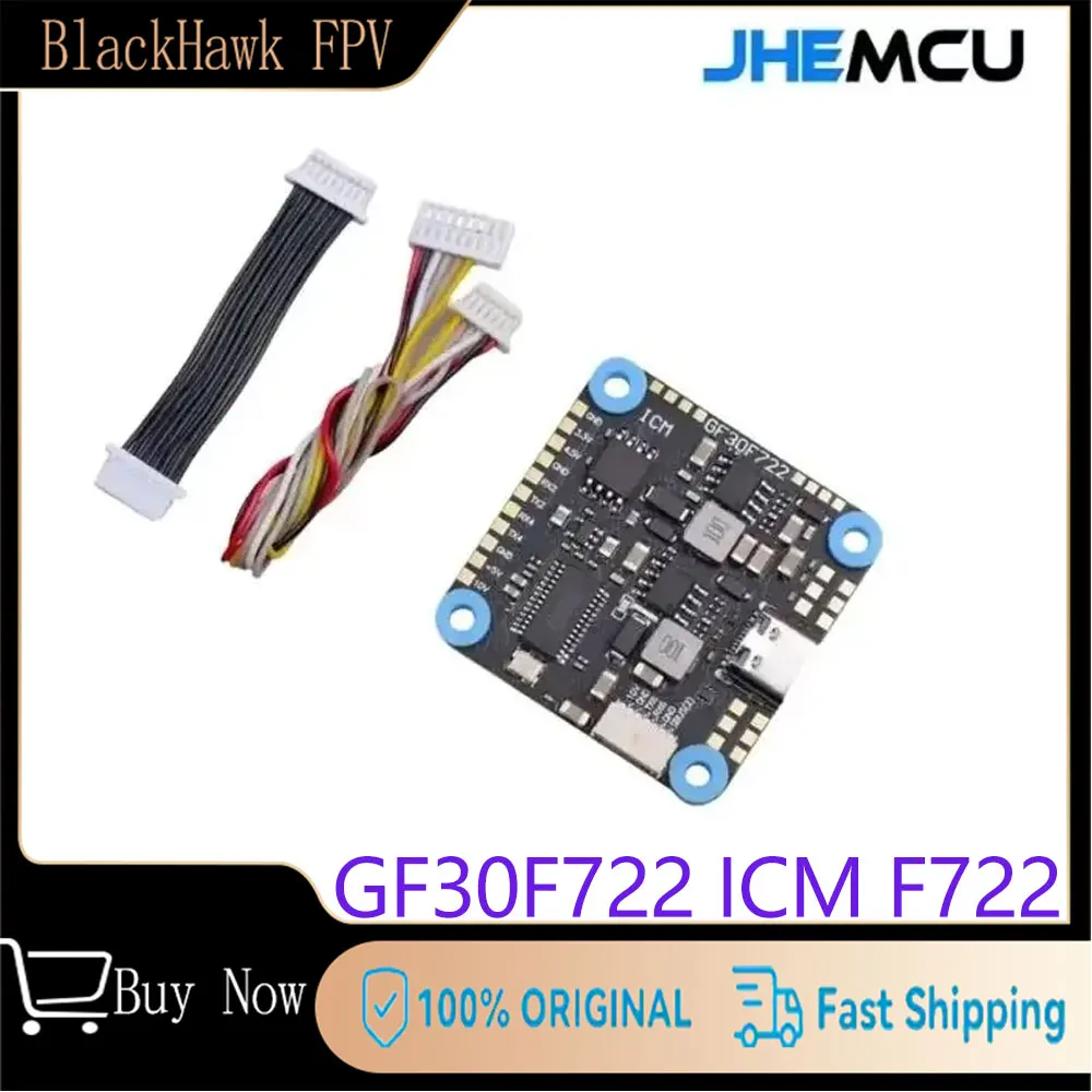 JHEMCU GF30F722 ICM F722 Flight Controller with Barometer OSD 5V 10V Dual BEC 3 8S 30 5x30 5mm for FPV Freestyle HD Drones
JHEMCU GF30F722 ICM F722 Flight Controller with Barometer OSD 5V 10V Dual BEC 3 8S 30 5x30 5mm for FPV Freestyle HD Drones