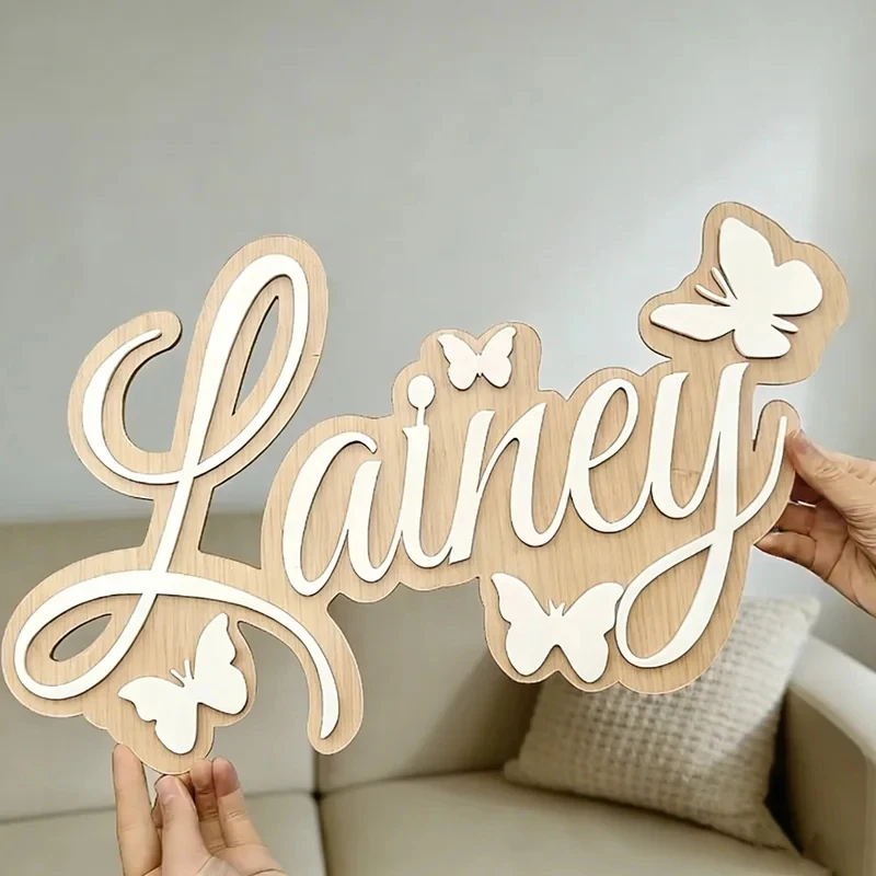 1Pc Custom Name Butterfly Style Wooden Name Plaque,Home Room Office Wall Door Decor,DIY Paintable,Nursery Birthday Wedding Gift
1Pc Custom Name Butterfly Style Wooden Name Plaque,Home Room Office Wall Door Decor,DIY Paintable,Nursery Birthday Wedding Gift