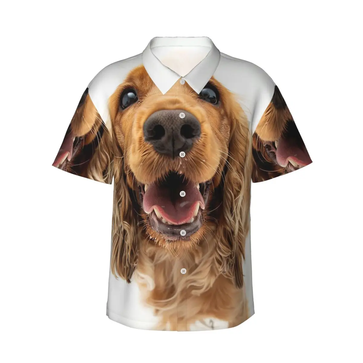 Tail Wagging Wisdom_ Nurturing Your Cocker Spaniel Spirit Men's Shirts Hawaiian Short Sleeve Shirt Casual Button Tops Beach
Tail Wagging Wisdom_ Nurturing Your Cocker Spaniel Spirit Men's Shirts Hawaiian Short Sleeve Shirt Casual Button Tops Beach