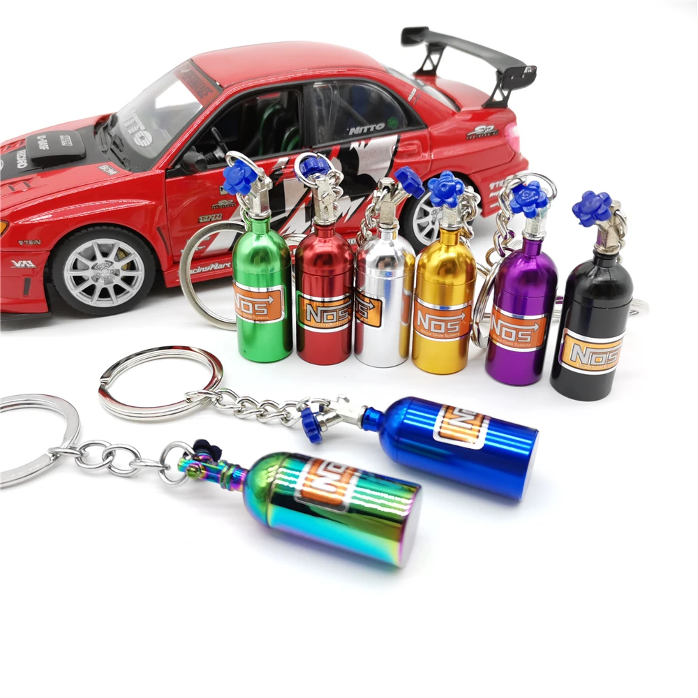 7 Colors Creative NOS Bottle Keychain Aluminum Alloy Nitrogen Bottle Keyrings Auto Metal Key Pendant Car Interior Accessories
7 Colors Creative NOS Bottle Keychain Aluminum Alloy Nitrogen Bottle Keyrings Auto Metal Key Pendant Car Interior Accessories