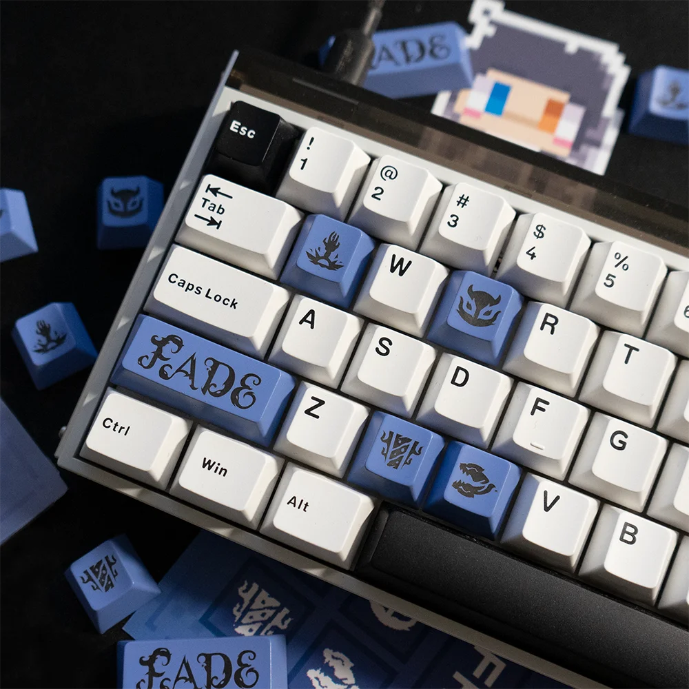 Keycaps Valorant Transparent keycaps Game key caps Cherry Profile 5 keys PBT Dye Sub keycaps Gaming Laptop Jett Sage Omen Clove
Keycaps Valorant Transparent keycaps Game key caps Cherry Profile 5 keys PBT Dye Sub keycaps Gaming Laptop Jett Sage Omen Clove