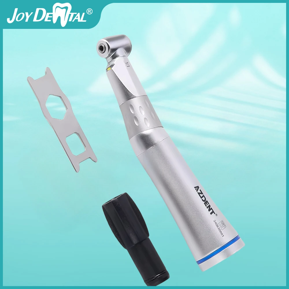 JOY DENTAL Dental 1:1 LED Contra Angle Handpiece with E-generator LED Push Button 1 Spray for Electric or Air Motor AZDENT
JOY DENTAL Dental 1:1 LED Contra Angle Handpiece with E-generator LED Push Button 1 Spray for Electric or Air Motor AZDENT