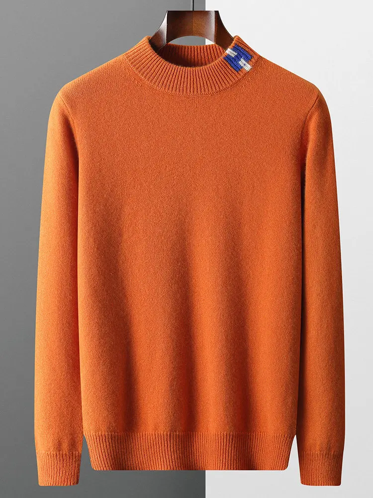 Пуловер с полуводолазкой из 100% австралийской чистой шерсти, утолщенный молодежный кашемировый вязаный свитер с буквой H
Пуловер с полуводолазкой из 100% австралийской чистой шерсти, утолщенный молодежный кашемировый вязаный свитер с буквой H