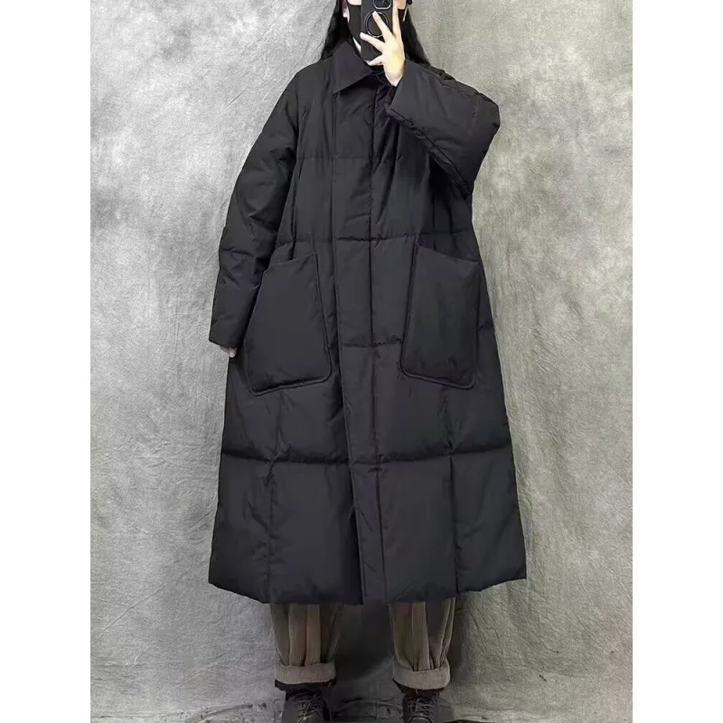 Винтажная высококачественная удлиненная женская зимняя куртка 2025 года, новая модная модель больших размеров, длинная, хлопковая
Винтажная высококачественная удлиненная женская зимняя куртка 2025 года, новая модная модель больших размеров, длинная, хлопковая