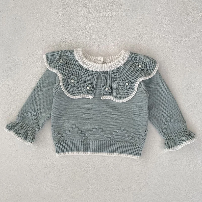 2024 New Autumn Baby Girls Knitted Clothes Newborn Baby Girls Sweater Long Sleeved Floral Toddler Baby Girl Knitting Pullover
2024 New Autumn Baby Girls Knitted Clothes Newborn Baby Girls Sweater Long Sleeved Floral Toddler Baby Girl Knitting Pullover