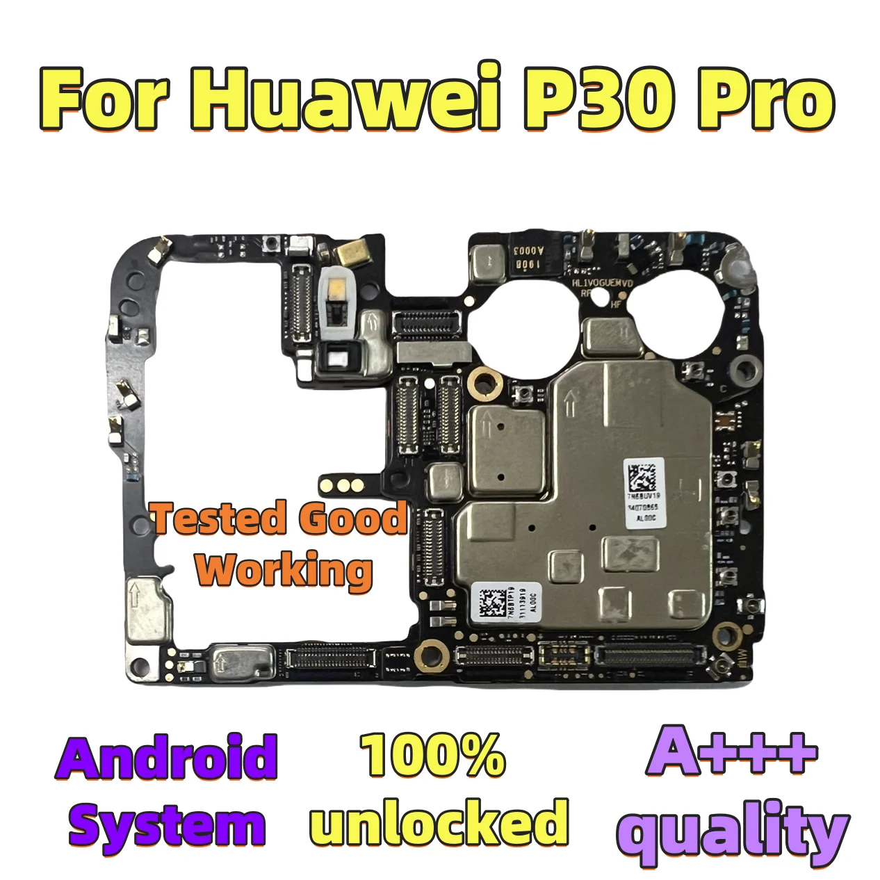 Оригинальная материнская плата/логическая плата Huawei P30 Pro — без ремонта, полнофункциональная (поддержка VOG-L04/L09/L29)
Оригинальная материнская плата/логическая плата Huawei P30 Pro — без ремонта, полнофункциональная (поддержка VOG-L04/L09/L29)