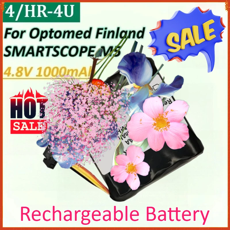 4/HR-4U AAA 4.8V 1000mAh Camera NI-MH High Quality Battery Pack for Optomed Finland SMARTSCOPE M5 Handheld Fundus Camera Battery
4/HR-4U AAA 4.8V 1000mAh Camera NI-MH High Quality Battery Pack for Optomed Finland SMARTSCOPE M5 Handheld Fundus Camera Battery