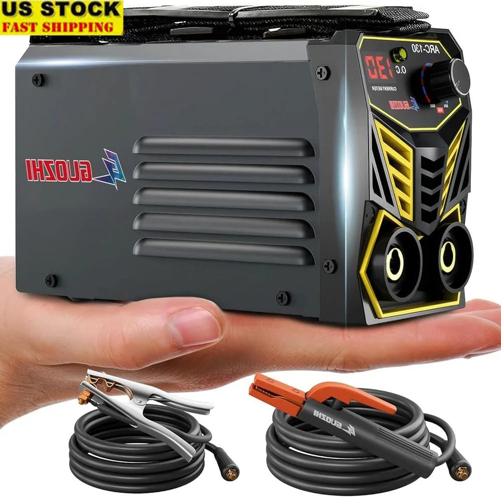 Mini Portable Stick Welder 110V 130A MMA Machine with Electrode Holder Cable Work Clamp IGBT Technology DIY Welding
Mini Portable Stick Welder 110V 130A MMA Machine with Electrode Holder Cable Work Clamp IGBT Technology DIY Welding