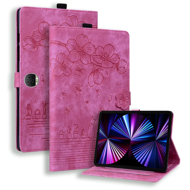 Tablet Cover for Huawei Honor Pad 9 12.1 inch Flip Cute Cat Flower Embossed Stand for Honor Pad 9 HEY2-W09 HEY2-W19 Tablet Case
Tablet Cover for Huawei Honor Pad 9 12.1 inch Flip Cute Cat Flower Embossed Stand for Honor Pad 9 HEY2-W09 HEY2-W19 Tablet Case