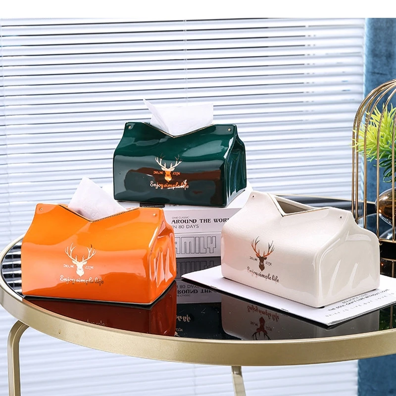 Tissue Boxes Ceramic Toilet Paper Napkin Holders Home Desktop Exquisite Towel Storage Box Accessories
Tissue Boxes Ceramic Toilet Paper Napkin Holders Home Desktop Exquisite Towel Storage Box Accessories