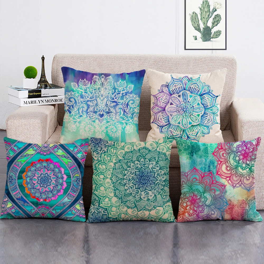 Bohemian Style Decorative Pillowcase Geometry Cushion Cover Mandala Print Pillow Case for Sofa Car Seat Home Decor
Bohemian Style Decorative Pillowcase Geometry Cushion Cover Mandala Print Pillow Case for Sofa Car Seat Home Decor