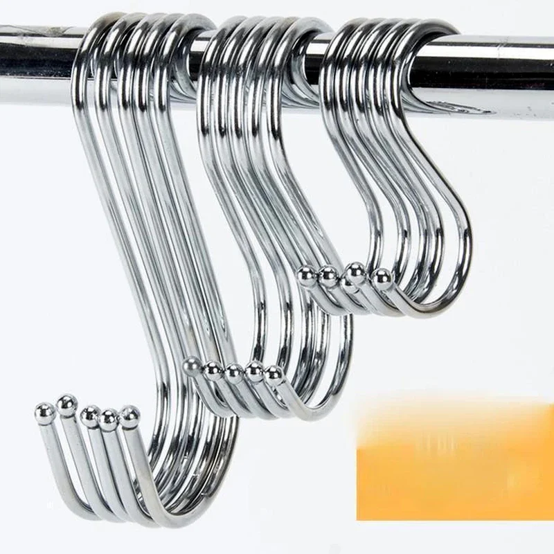 Kitchen S-shaped Hook Multifunctional Wall Door Back Wardrobe Metal Strong Home Hooks Storage Organization for Hanging
Kitchen S-shaped Hook Multifunctional Wall Door Back Wardrobe Metal Strong Home Hooks Storage Organization for Hanging