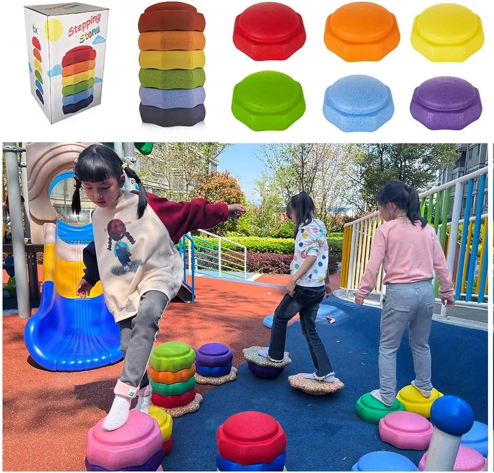 Balance Stepping Stones for Toddlers, 6pcs Sensory Stones Set
Balance Stepping Stones for Toddlers, 6pcs Sensory Stones Set