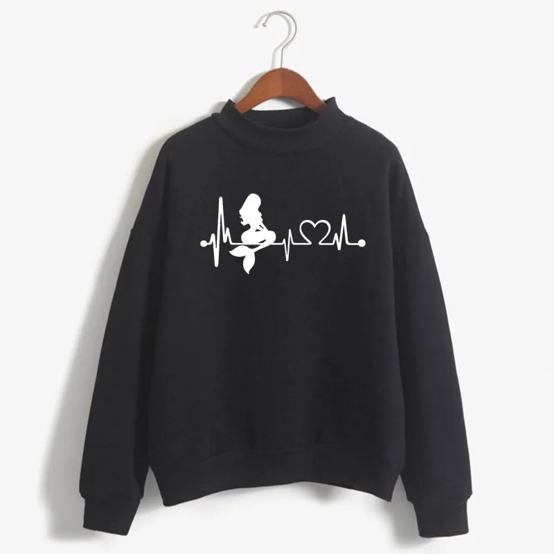 Mermaid Heartbeat Lifeline Print Woman Sweatshirt Sweet Korean O-neck Knitted Pullover Autumn Winter Candy Color Women Clothes
Mermaid Heartbeat Lifeline Print Woman Sweatshirt Sweet Korean O-neck Knitted Pullover Autumn Winter Candy Color Women Clothes