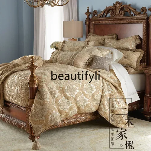 Asmt52 Американская ретро-двуспальная кровать из массива дерева высокого класса, простая двуспальная кровать во французском стиле для главной спальни в стиле ретро
Asmt52 Американская ретро-двуспальная кровать из массива дерева высокого класса, простая двуспальная кровать во французском стиле для главной спальни в стиле ретро