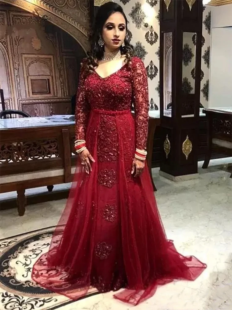 Vintage Dark Red Evening Dress for Women Lace Appliques Long Sleeves Zipper Back Floor Length Party Formal Occasion Summer Sale
Vintage Dark Red Evening Dress for Women Lace Appliques Long Sleeves Zipper Back Floor Length Party Formal Occasion Summer Sale