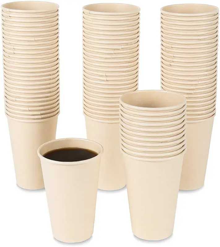 100 Count 12 oz Plant Fiber Disposable Light Brown Paper Coffee Cups, Perfect for Hot Drink, Hot Coffee, Hot Cocoa, Hot
100 Count 12 oz Plant Fiber Disposable Light Brown Paper Coffee Cups, Perfect for Hot Drink, Hot Coffee, Hot Cocoa, Hot