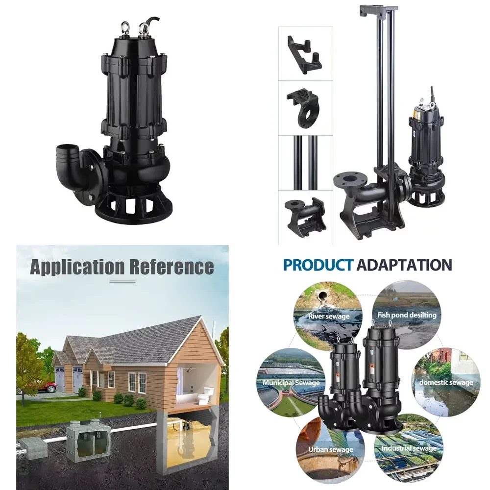 Mud Slurry Pump Quality Sewage Waste Submersible Water Pumps Wq Non Clogging Sewage Pump for Dirty Water
Mud Slurry Pump Quality Sewage Waste Submersible Water Pumps Wq Non Clogging Sewage Pump for Dirty Water