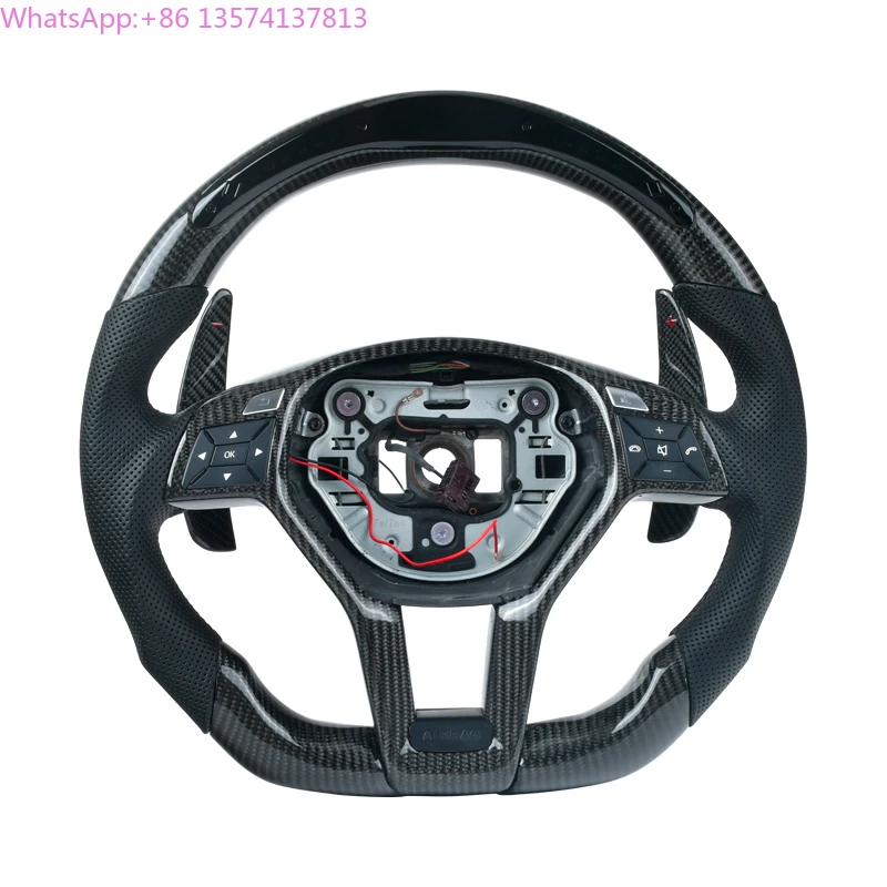 For Mercedes-Benz W204 W205 2013 2014 2015 2016 2017 2018 AMG Napa Forged Carbon Fiber Sports Steering Wheel
For Mercedes-Benz W204 W205 2013 2014 2015 2016 2017 2018 AMG Napa Forged Carbon Fiber Sports Steering Wheel