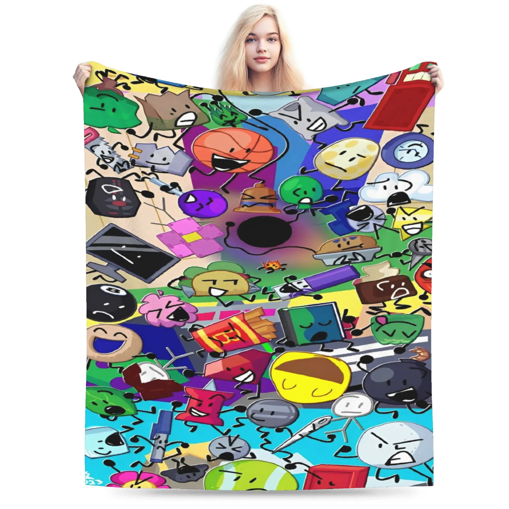 BFDI Inanimate Insanity Anime Blankets Picnic Flannel Bedding Throws For Living Room Warm Custom Bedspread Birthday Gift
BFDI Inanimate Insanity Anime Blankets Picnic Flannel Bedding Throws For Living Room Warm Custom Bedspread Birthday Gift