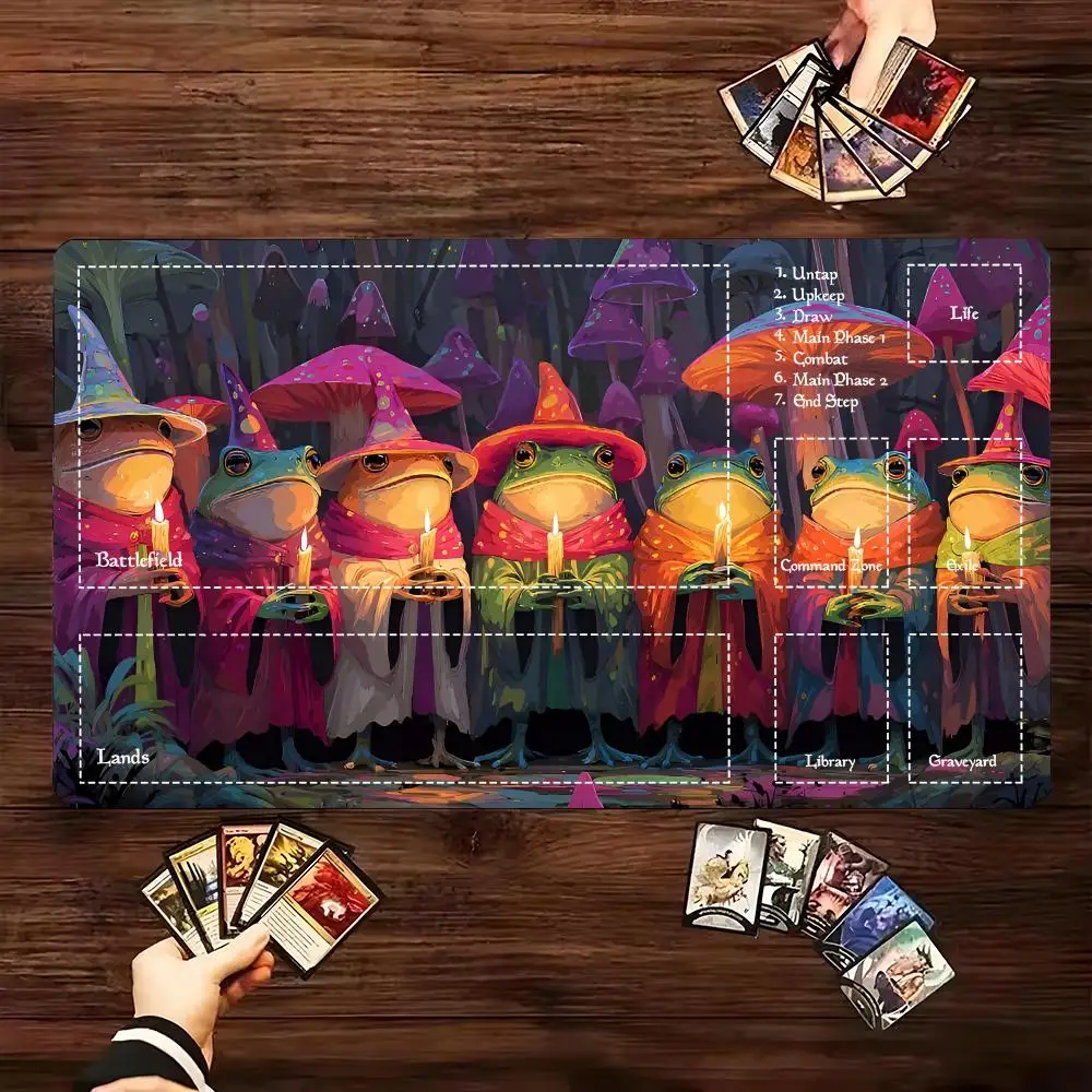 Игровой коврик для мыши Magic Frog с настольным ковриком Magic Frog, настольный коврик для игр TCG CCG, геймпад для сбора Battle Commander, коврик для игральных карт 
Игровой коврик для мыши Magic Frog с настольным ковриком Magic Frog, настольный коврик для игр TCG CCG, геймпад для сбора Battle Commander, коврик для игральных карт