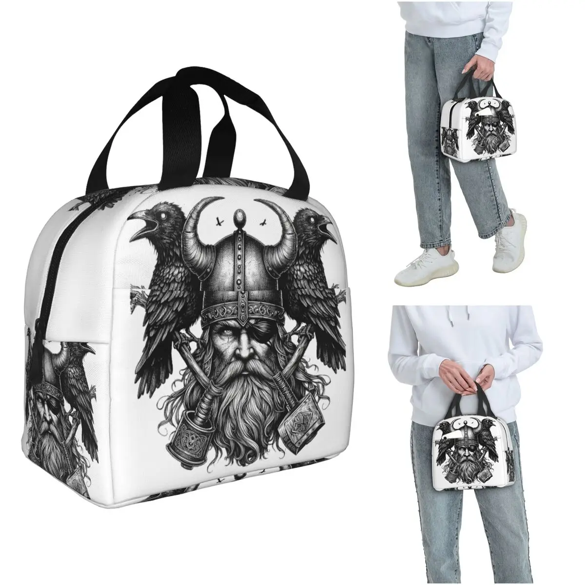 Odin Vikings Viking Legend Norse Mythology Rune Insulated Lunch Bag for Women Children Food Boxes Thermal Lunch Box Tote
Odin Vikings Viking Legend Norse Mythology Rune Insulated Lunch Bag for Women Children Food Boxes Thermal Lunch Box Tote