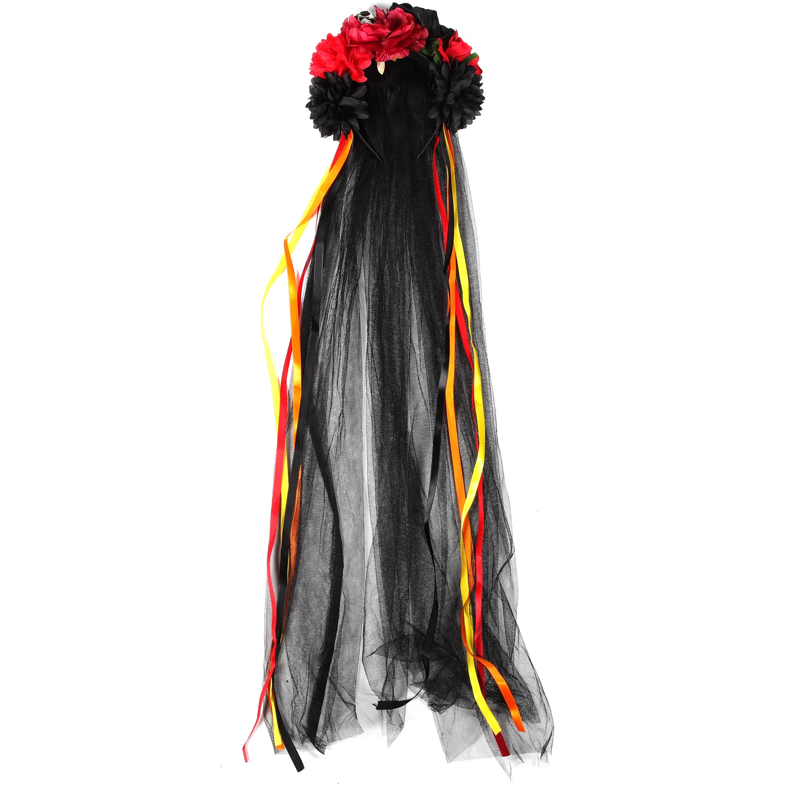 Skull Flower Headb Halloween Cosplay Prop Red Yellow Mesh Veil Decorative Hair Hoops Party Accessory Lightweight Comfortable
Skull Flower Headb Halloween Cosplay Prop Red Yellow Mesh Veil Decorative Hair Hoops Party Accessory Lightweight Comfortable