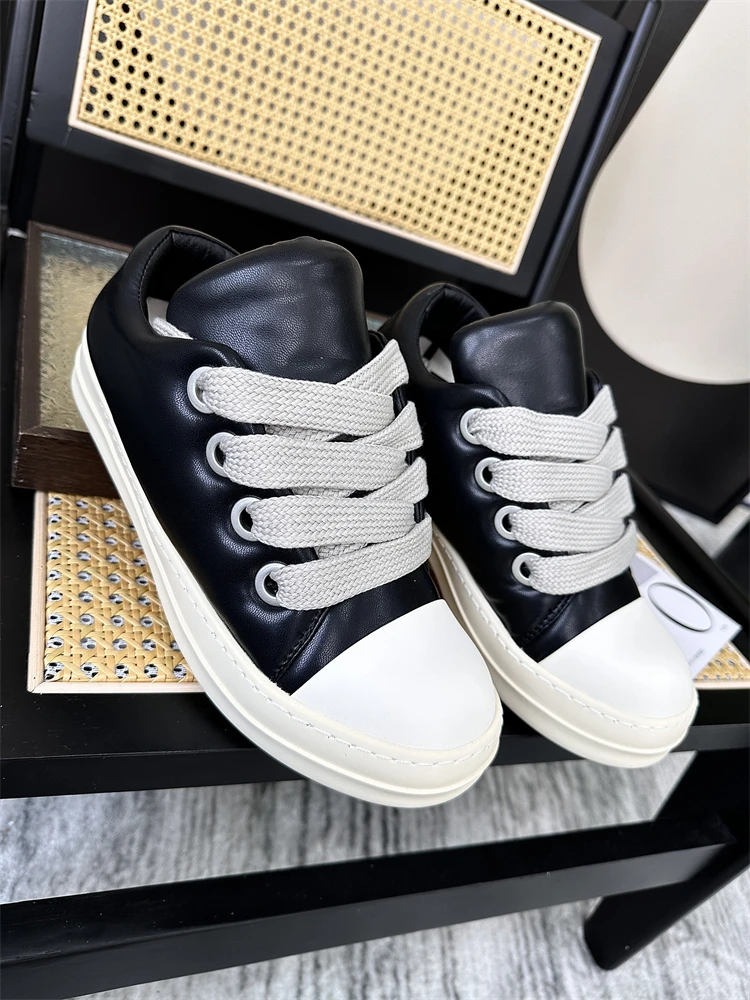 Retro Thick Bottom Genuine Leather Men's Shoes Fashionable Casual round Toe Rubber Outsole Comfortable Spring Season Sneakers
Retro Thick Bottom Genuine Leather Men's Shoes Fashionable Casual round Toe Rubber Outsole Comfortable Spring Season Sneakers