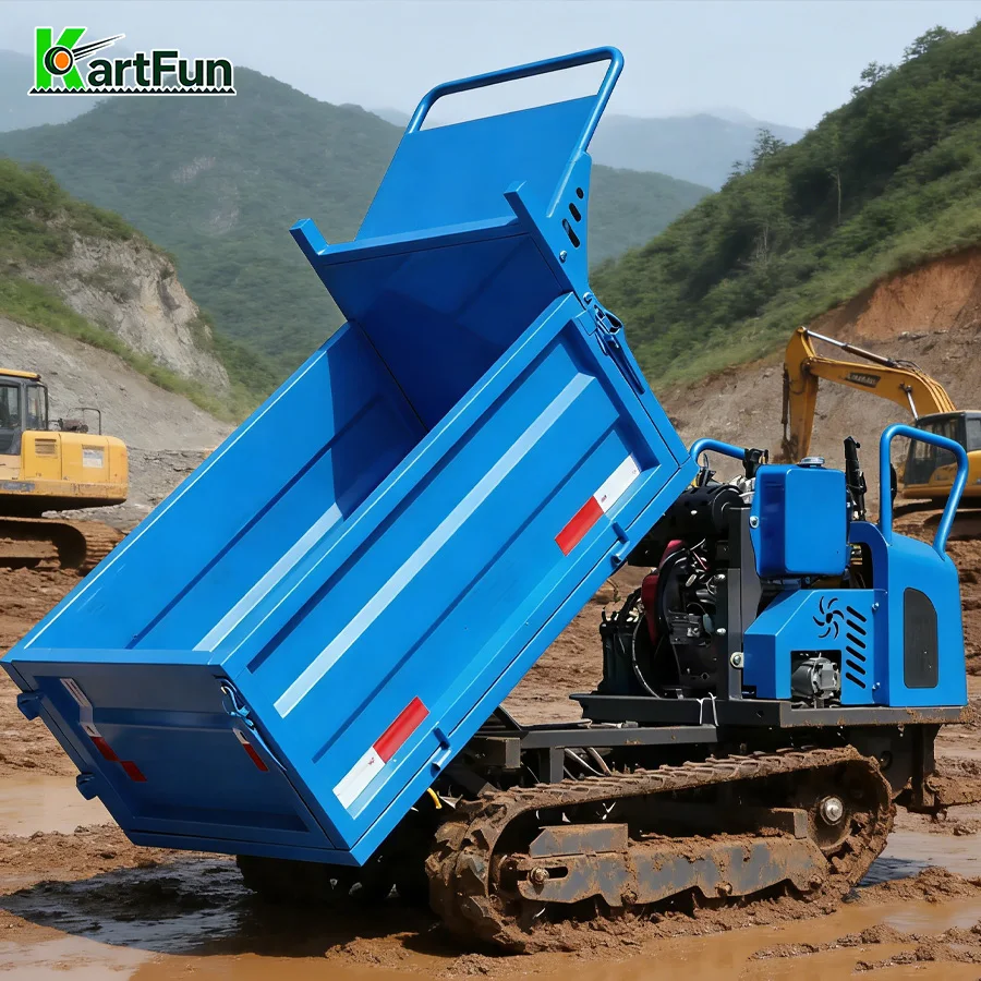 Diesel Powered Crawler Dumper 1 Ton 1.5 Ton 2 Ton All Terrain Track Carrier Stable Running for Mountain Hill Rough Road
Diesel Powered Crawler Dumper 1 Ton 1.5 Ton 2 Ton All Terrain Track Carrier Stable Running for Mountain Hill Rough Road