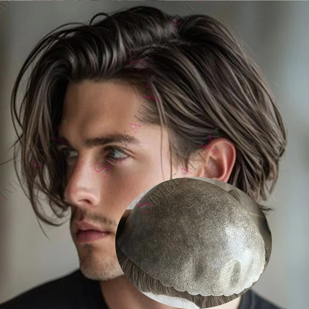 Natural Hairline Ash Brown Wavy Durable Thin Skin Full Pu Men's Toupee 1b40 Grey Black Human Hair Man System Capillary Prothesis
Natural Hairline Ash Brown Wavy Durable Thin Skin Full Pu Men's Toupee 1b40 Grey Black Human Hair Man System Capillary Prothesis