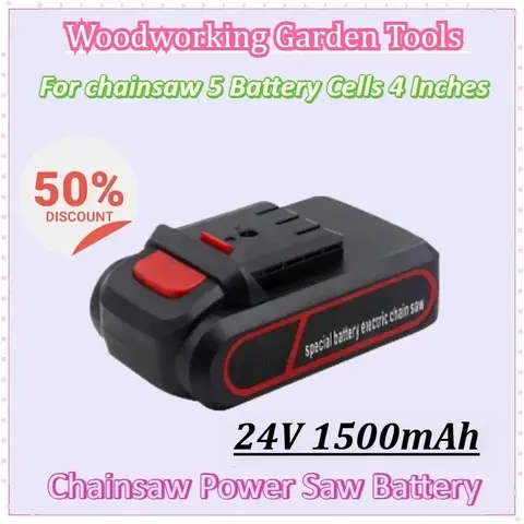 Yeni 24V 1500mAh Mini Testere için Akülü Testere Pili 4 İnç Ahşap İşleme Bahçe Aletleri Ağaç Kesme Budama için Uygun