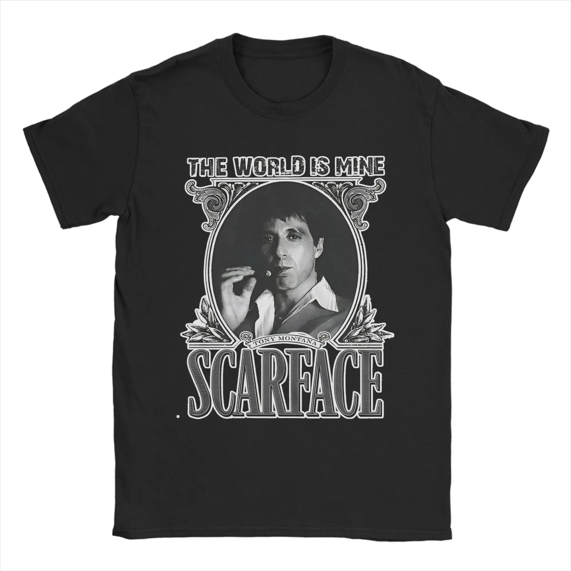 Футболка Scarface The World Is Mine Crime Movie Al Pacino, летняя футболка для взрослых, модная футболка с короткими рукавами, винтажные футболки
Футболка Scarface The World Is Mine Crime Movie Al Pacino, летняя футболка для взрослых, модная футболка с короткими рукавами, винтажные футболки