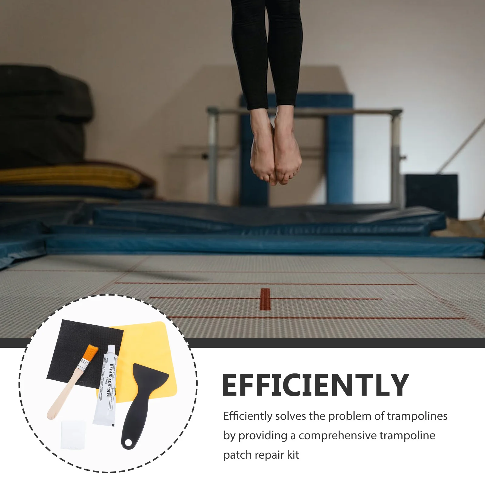 1 set Trampoline Patch Repair Kit Jumping Mat Fixing Accessories Square Patches Maintenance Solution Holes Glue Tools DIY
1 set Trampoline Patch Repair Kit Jumping Mat Fixing Accessories Square Patches Maintenance Solution Holes Glue Tools DIY