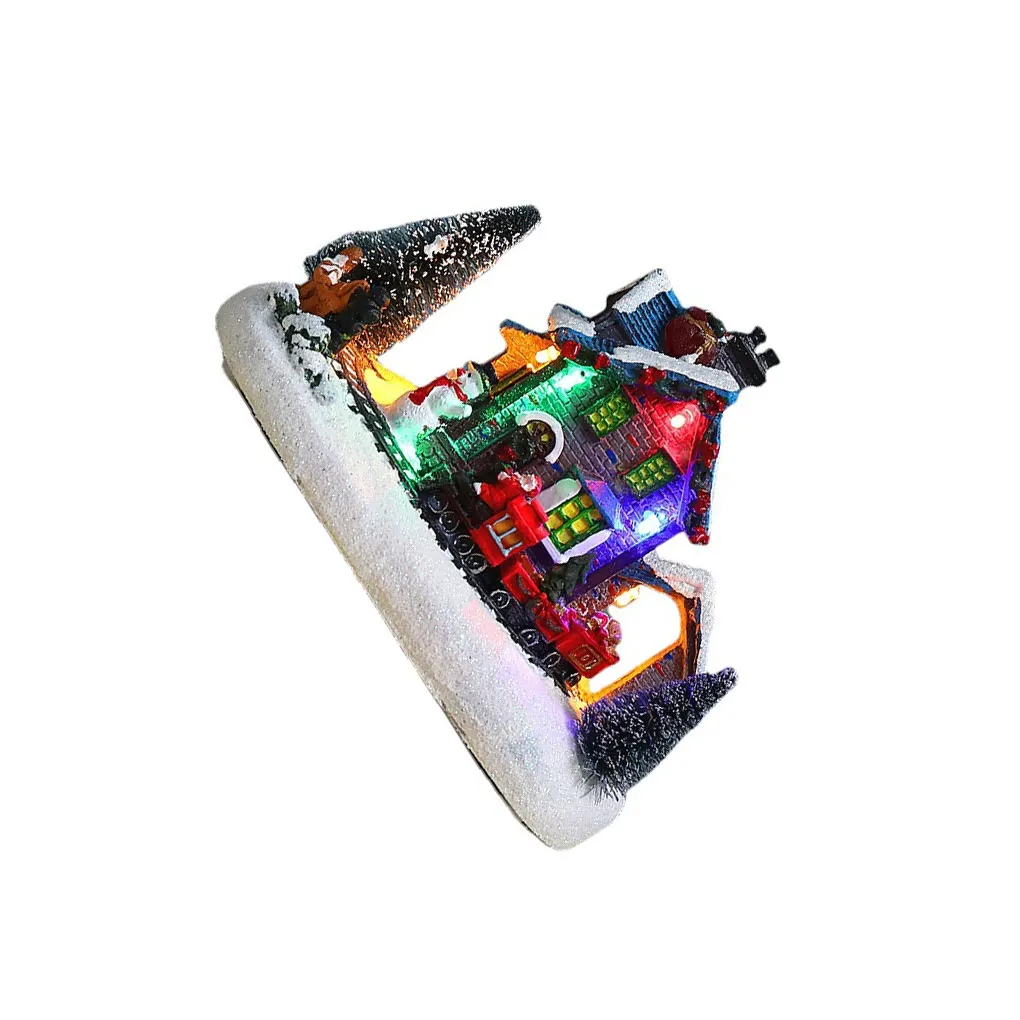 Рождественский светящийся снежный дом, украшение, милое украшение, реквизит для вечеринки
Рождественский светящийся снежный дом, украшение, милое украшение, реквизит для вечеринки