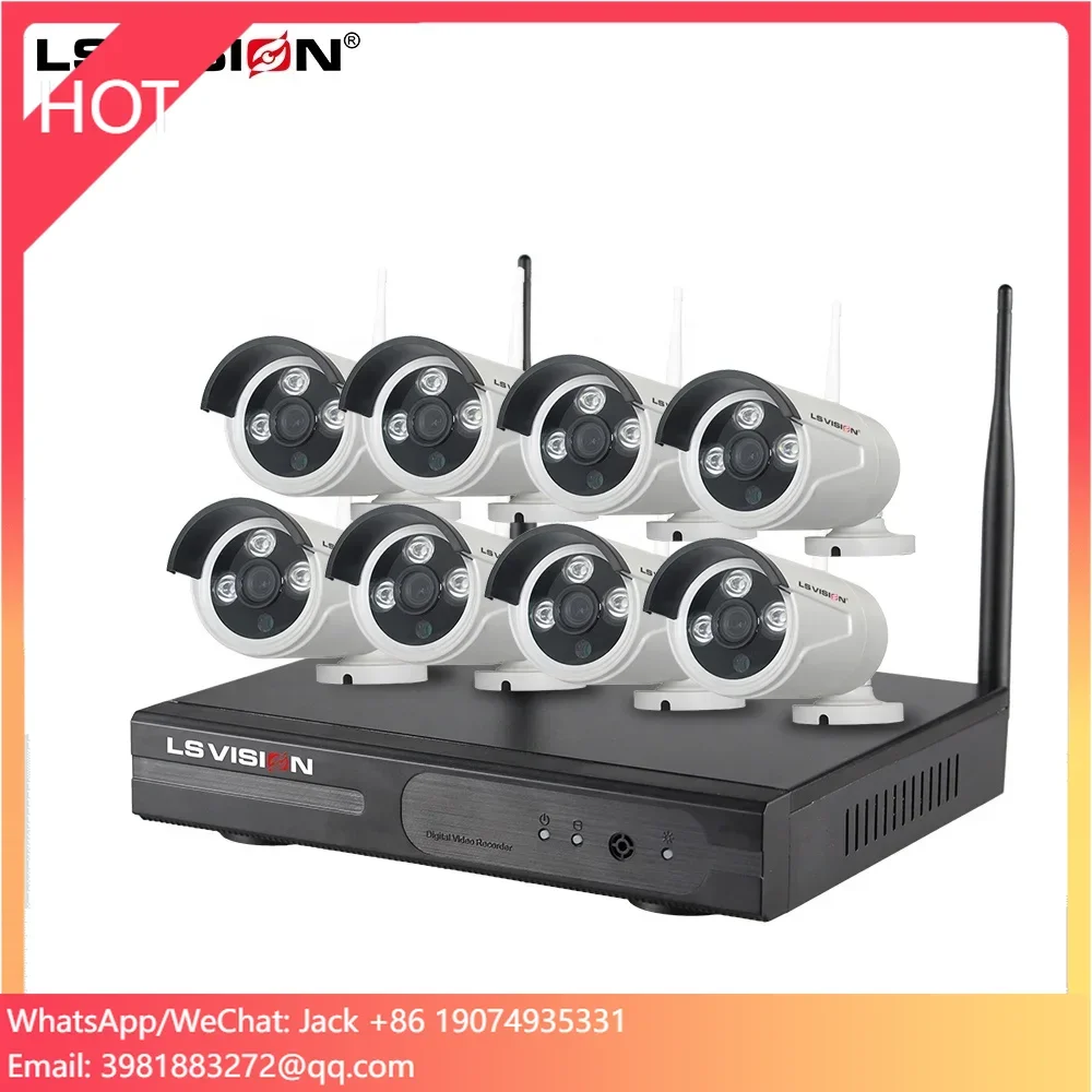 Hot Selling 1080P P2P Office Security 8 Channel Cordless Wireless Wifi NVR Kit CCTV Camera System
Hot Selling 1080P P2P Office Security 8 Channel Cordless Wireless Wifi NVR Kit CCTV Camera System