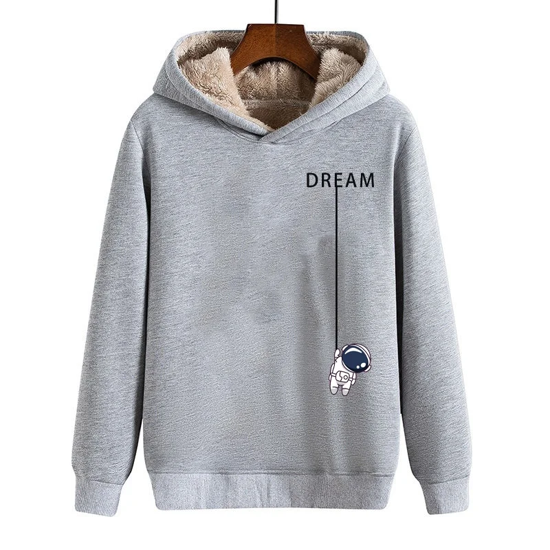 Thickened Fleece Hooded Lamb Velvet Sweatshirt Men's Autumn Winter Korean Style Warm Loose Overhead Shirt Collaborative Edition
Thickened Fleece Hooded Lamb Velvet Sweatshirt Men's Autumn Winter Korean Style Warm Loose Overhead Shirt Collaborative Edition