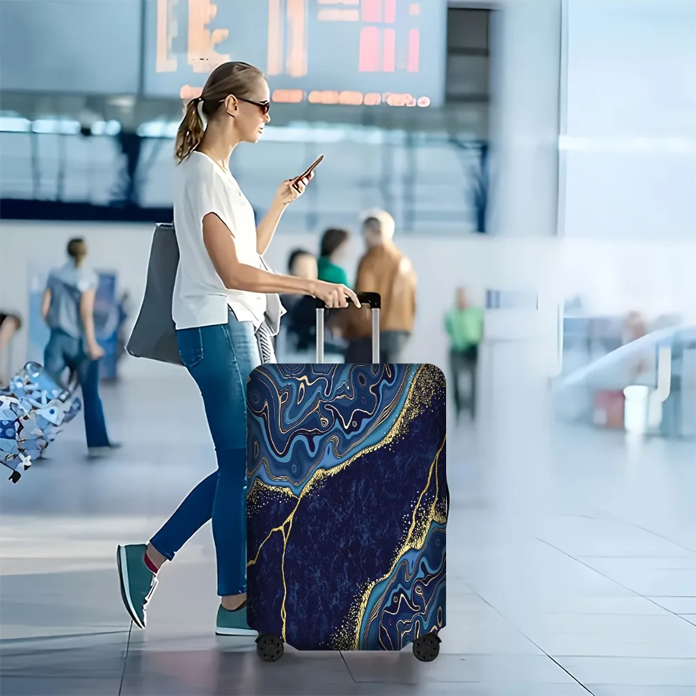 1 PC Abstract corrugated printed luggage cover for luggage sizes 18-32 inches; dust and elastic travel accessories to effecti
1 PC Abstract corrugated printed luggage cover for luggage sizes 18-32 inches; dust and elastic travel accessories to effecti